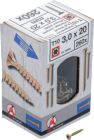 Śruby uniwersalne, Torx T10, 3,0 x 20 mm, 260 szt.