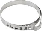 Regulowane opaski z uchem, 10 szt., W2, nierdzewne, 42-50 mm, 0,5x7 mm