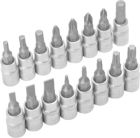 Zestaw nasadek 1/4" (16 sztuk)