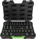 Nasadki udarowe 1/2", 8-32 mm, 34 szt., 6-kątne