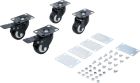 Zestaw kół skrętnych do wózek do walizki systemowej, 4 szt.