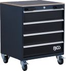 Wózek warsztatowy, 4 szuflad, pusty, do systemu meblościanek