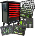 Wózek narzędziowy 7 szuflad + 256 narzędzi samochodowych