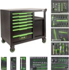 Wózek narzędziowy 7+4 szuflady + 338 narzędzi